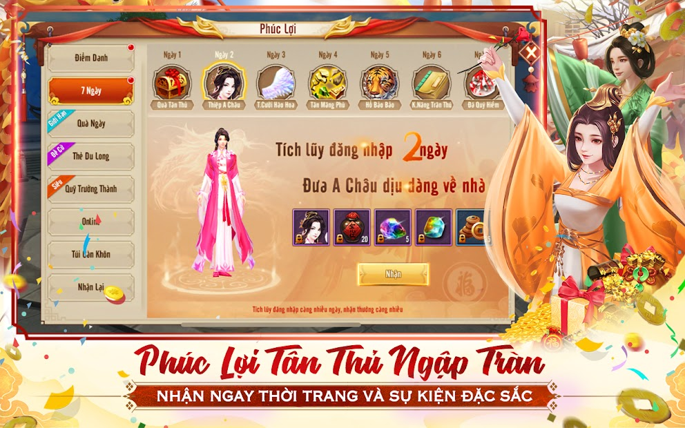 Screenshots Tân Thiên Long Mobile - Thiên Long Bát Bộ trên điện thoại.