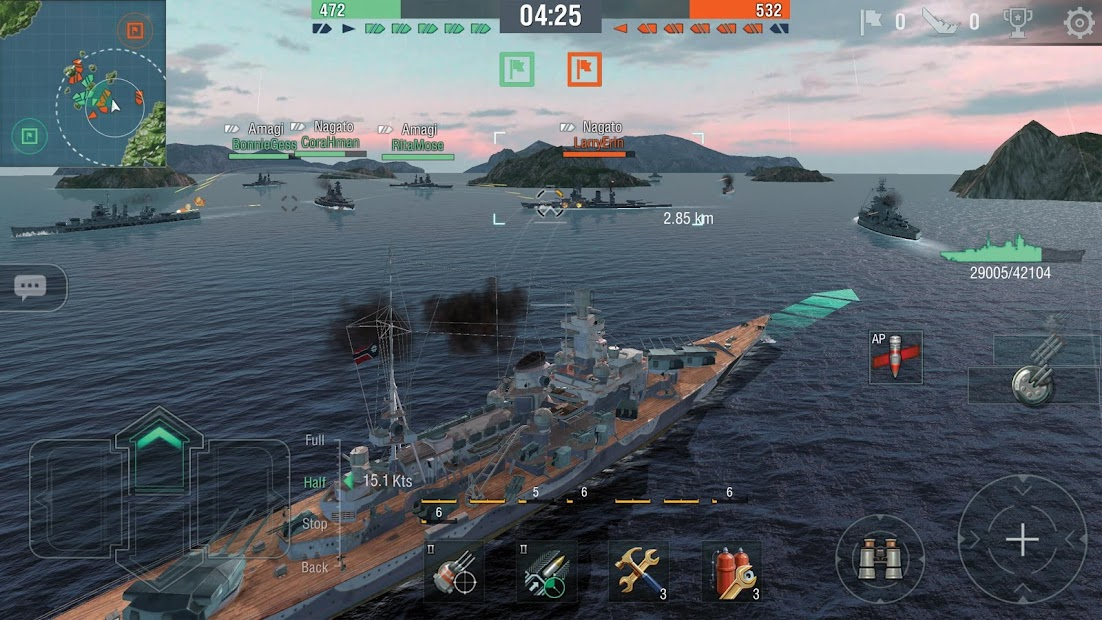 Screenshots World of warships Blitz  - Game WoWs Blitz trên điện thoại