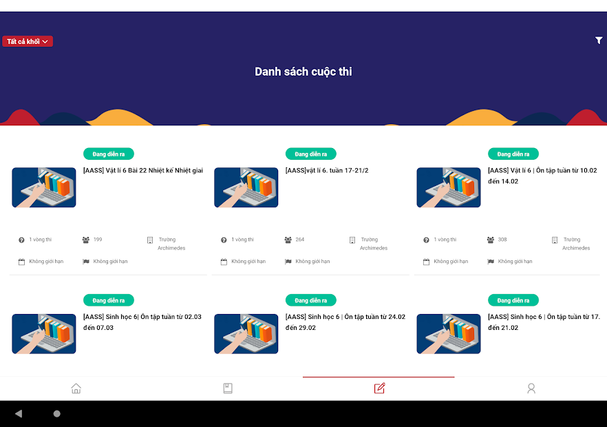 Screenshots vnEdu LMS: Ứng dụng học online, thi trực tuyến cho học sinh