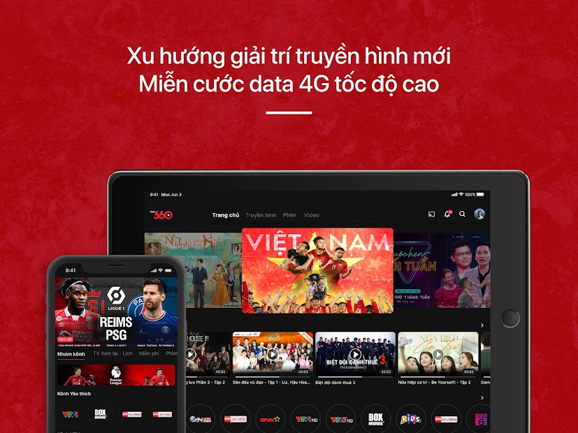 Screenshots TV360: Ứng dụng xem tivi, các kênh K+ trực tiếp miễn phí