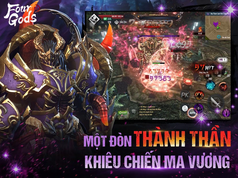 Screenshots Four Gods M - Tứ Hoàng Mobile | Siêu phẩm game ARPG Hàn Quốc