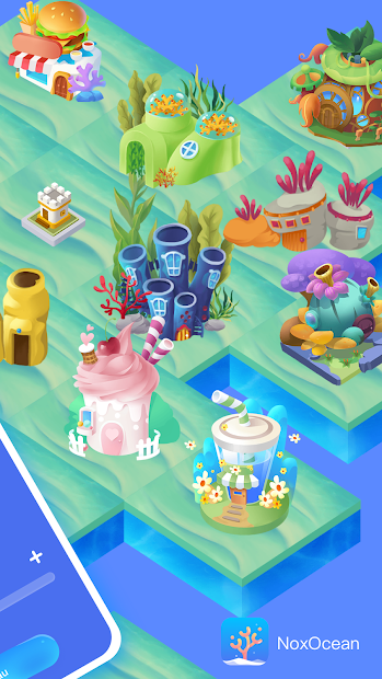 Screenshots Nox Ocean: App giúp tập trung học tập để xây nhà dưới biển