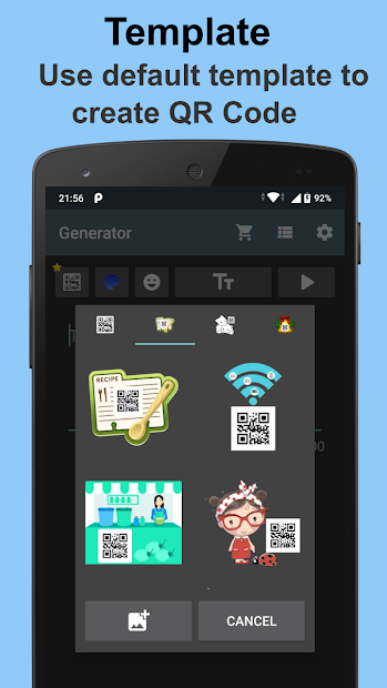 Screenshots QR Code Generator - Công cụ tạo mã QR trên điện thoại