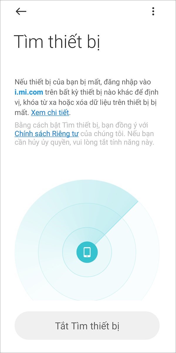 Screenshots Mi Cloud - Dịch vụ lưu trữ đám mây của điện thoại Xiaomi