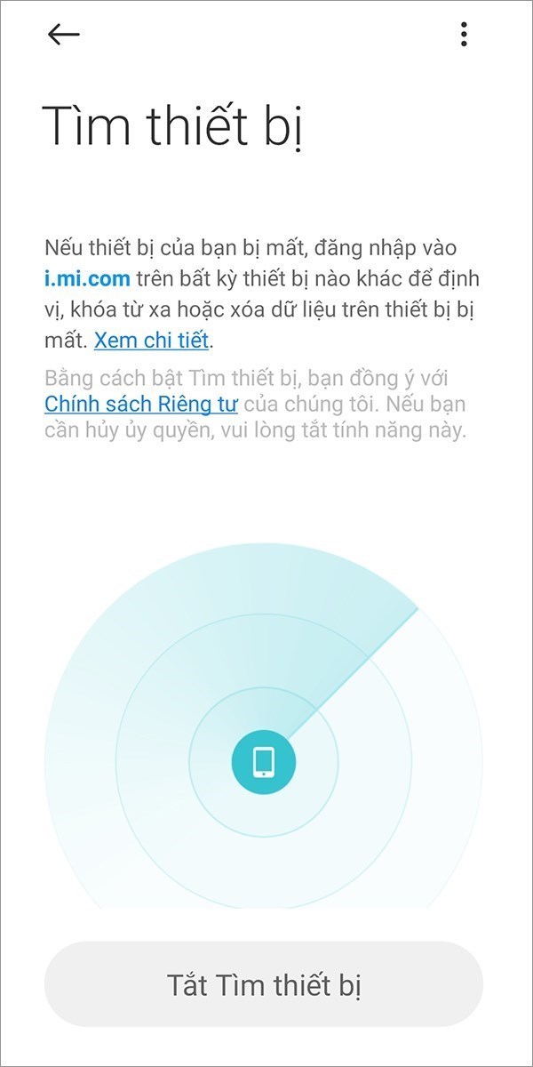 Screenshots Mi Cloud - Dịch vụ lưu trữ đám mây của điện thoại Xiaomi