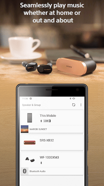 Screenshots Music Center - Ứng dụng điều khiển loa Sony bằng điện thoại