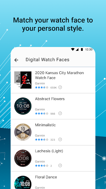 Screenshots Connect IQ: Cửa hàng tiện ích cho đồng hồ thông minh Garmin