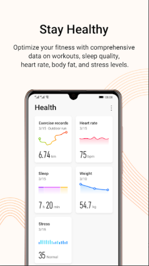 Screenshots Huawei Health: Ứng dụng theo dõi quá trình tập thể thao từ Huawei