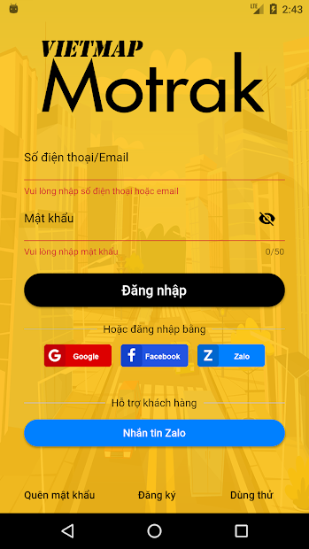 Screenshots Vietmap Motrak: Ứng dụng định vị, giám sát ô tô qua thiết bị di động