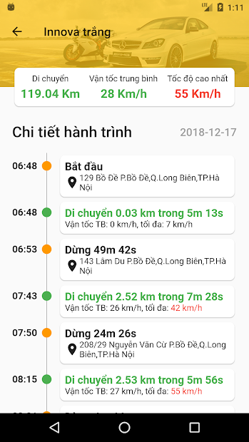 Screenshots Vietmap Motrak: Ứng dụng định vị, giám sát ô tô qua thiết bị di động
