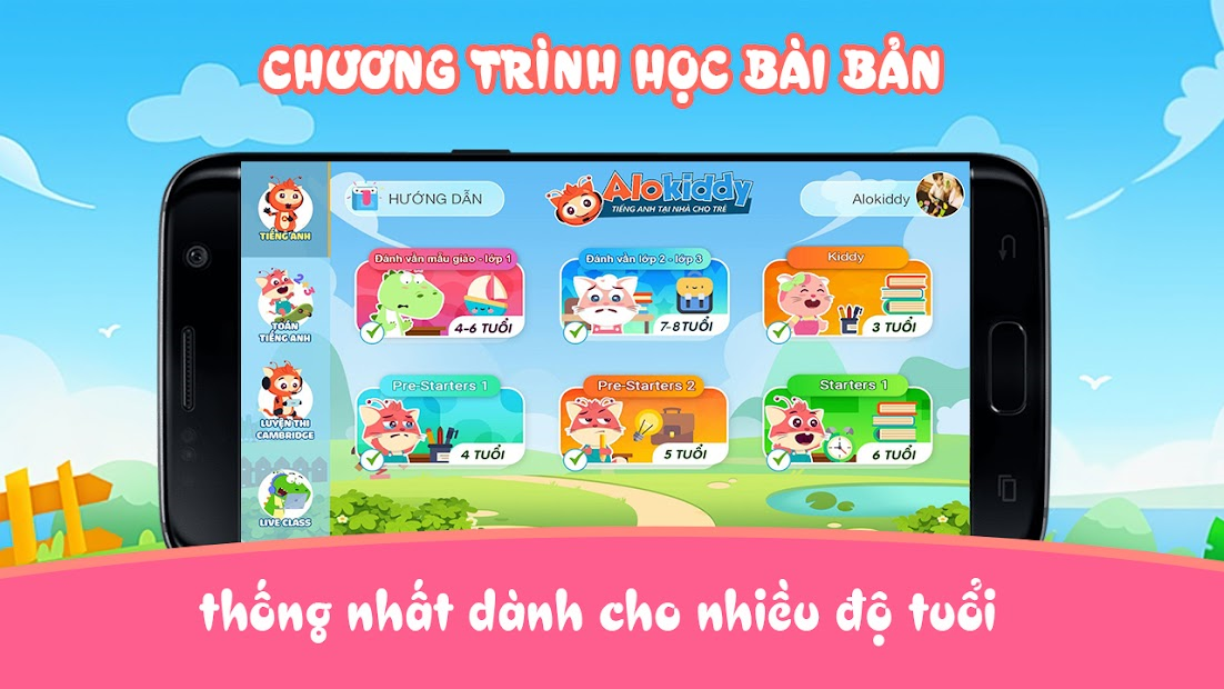 Screenshots Alokiddy | Học tiếng Anh cho học sinh mẫu giáo, tiểu học