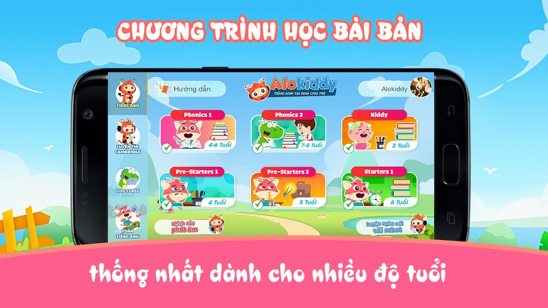 Screenshots Alokiddy | Học tiếng Anh cho học sinh mẫu giáo, tiểu học