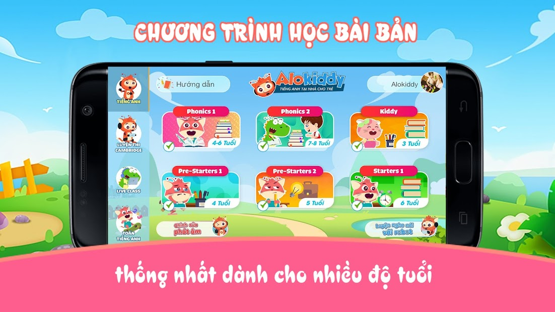 Screenshots Alokiddy | Học tiếng Anh cho học sinh mẫu giáo, tiểu học