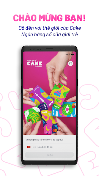 Screenshots Ứng dụng CAKE - Digital Banking: Ngân hàng số miễn phí trọn đời