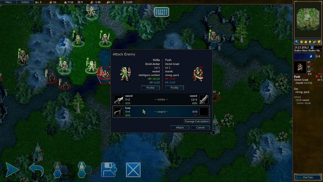 Screenshots Battle For Wesnoth – Game chiến thuật Fantasy cho điện thoại