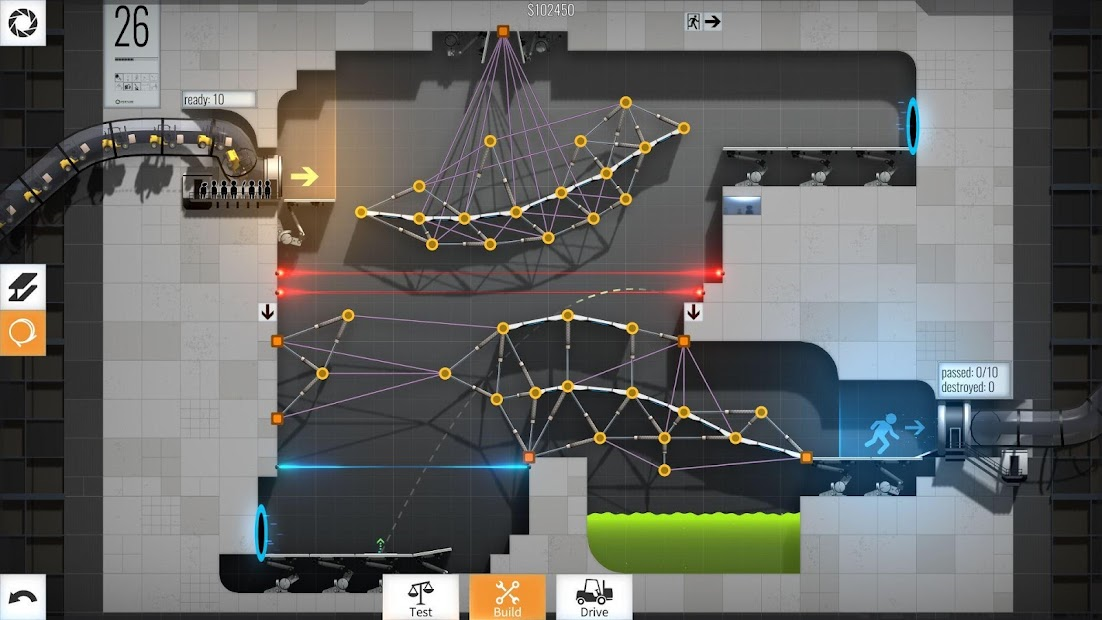 Screenshots Bridge Constructor Portal - Game mô phỏng giải trí xây cầu sáng tạo