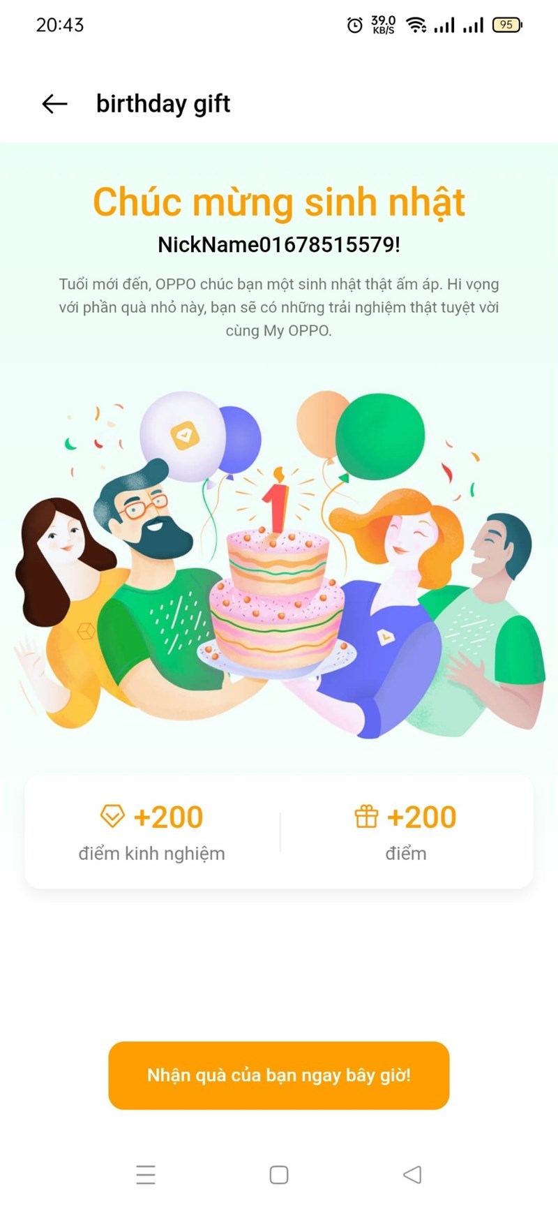 Screenshots My OPPO App: Ứng dụng chăm sóc khách hàng thành viên của OPPO