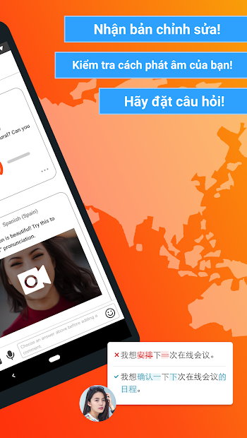 Screenshots App Hinative: Ứng dụng học ngoại ngữ thông qua hình thức hỏi, đáp