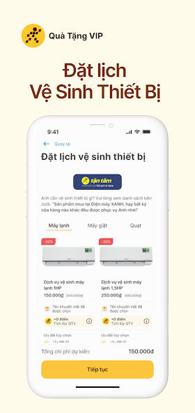 Screenshots Quà Tặng VIP - Tích, sử dụng điểm khi mua hàng tại TGDĐ, ĐMX, BHX, AVAKids, An Khang, TopZone