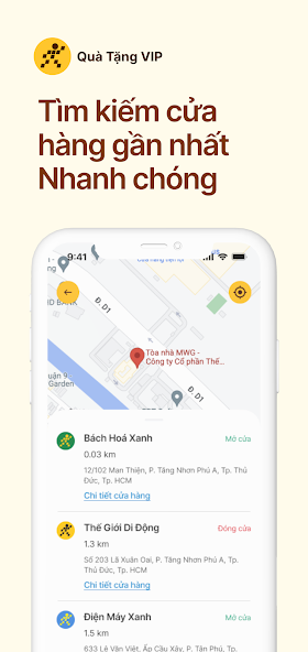 Screenshots Quà Tặng VIP - Tích, sử dụng điểm khi mua hàng tại TGDĐ, ĐMX, BHX, AVAKids, An Khang, TopZone