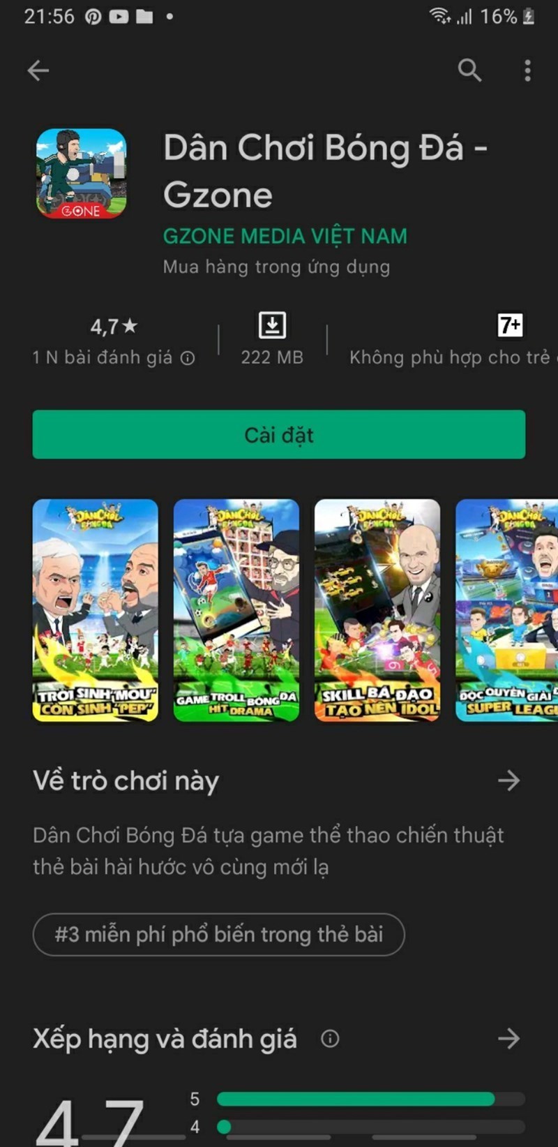 Screenshots Dân Chơi Bóng Đá - Game troll bóng đá, hít Drama, Skill bá đạo tạo idol