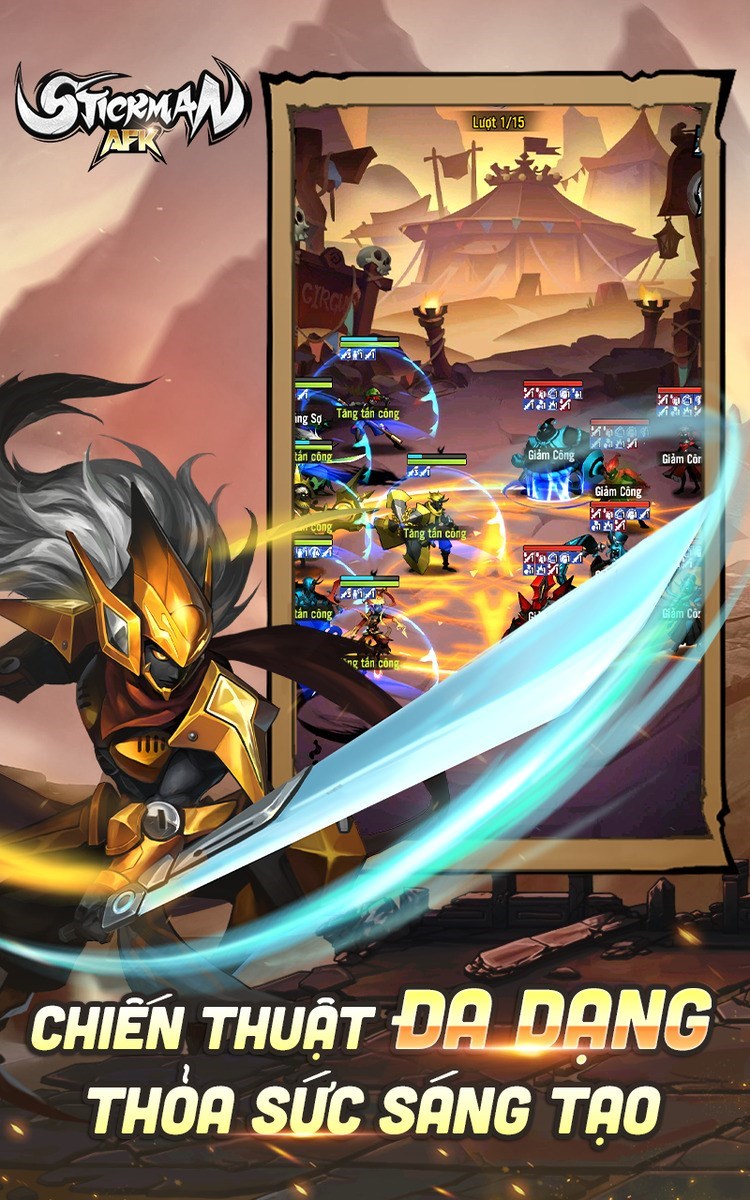 Screenshots Tải Stickman AFK | Biệt đội bóng đêm - Người que thức tỉnh.