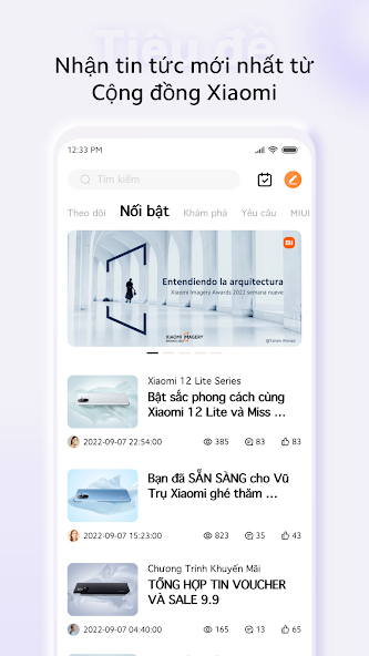 Screenshots Tải Xiaomi Community - Ứng dụng cộng đồng Xiaomi