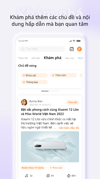 Screenshots Tải Xiaomi Community - Ứng dụng cộng đồng Xiaomi