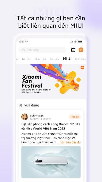 Screenshots Tải Xiaomi Community - Ứng dụng cộng đồng Xiaomi