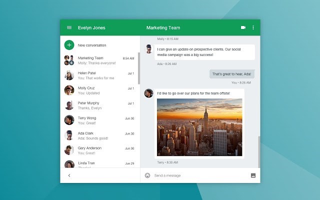 Screenshots Google Hangouts