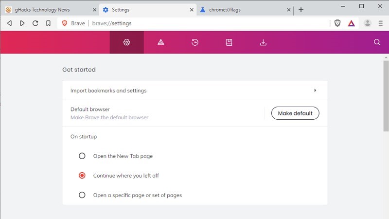 Screenshots Brave browser: Trình duyệt web, tìm kiếm riêng tư nhanh, an toàn