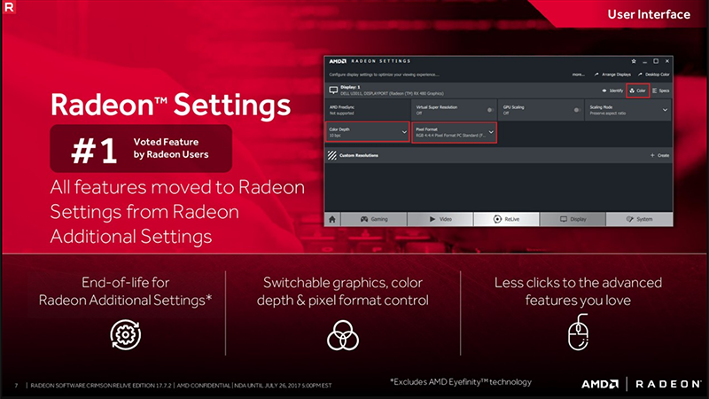 Screenshots AMD Radeon Software - Trình điều khiển card đồ họa của AMD