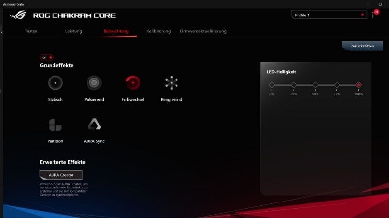 Screenshots ASUS Armoury Crate - Phần mềm điểu khiển laptop gaming Asus