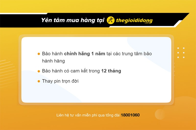 Chính sách bảo hành đồng hồ tại Thế Giới Di Động Chính sách bảo hành đồng hồ tại Thế Giới Di Động