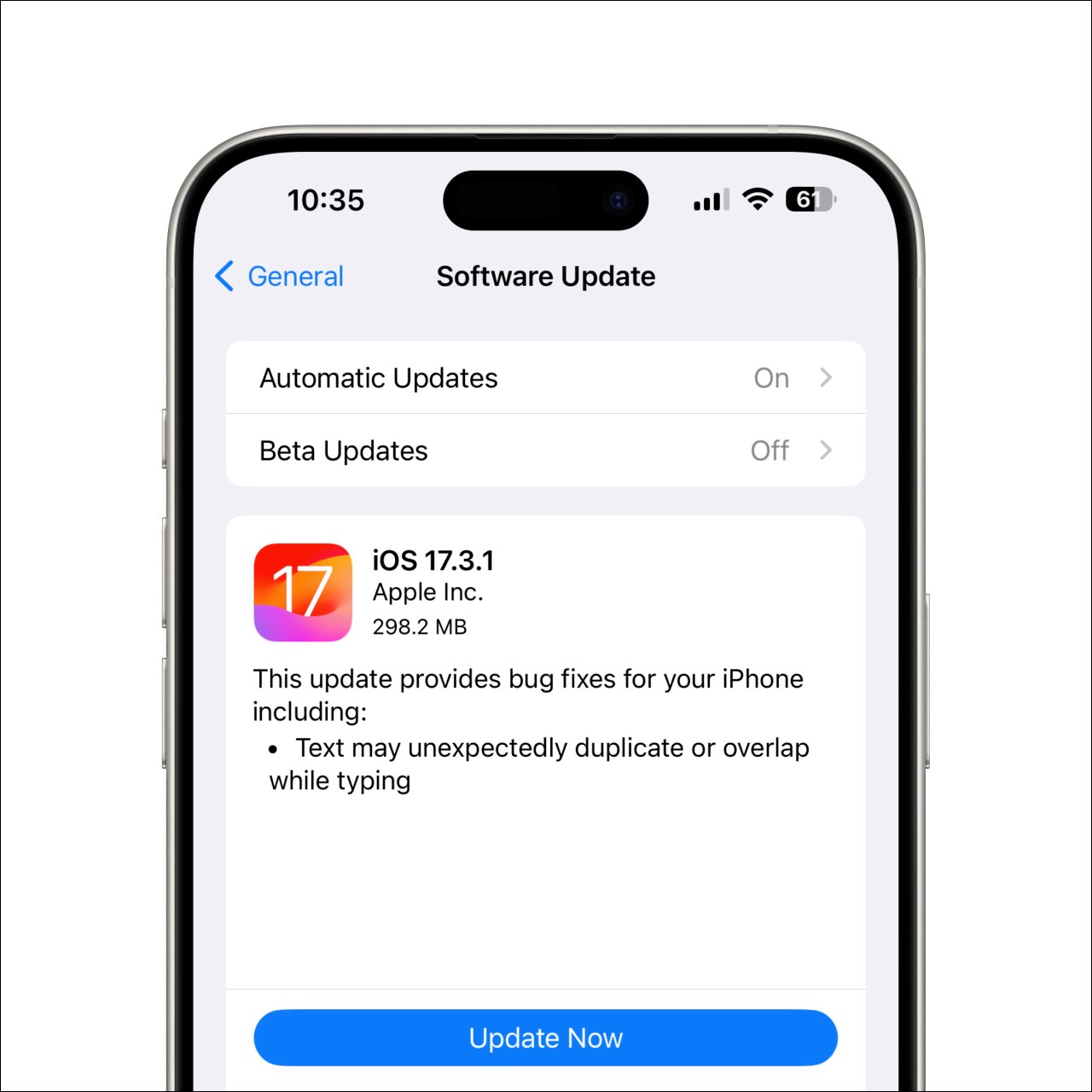 Apple phát hành iOS 17.3.1 