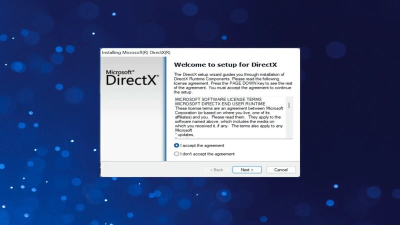 Cập nhật Window DirectX phiên bản mới nhất cũng là một cách sửa lỗi DLL