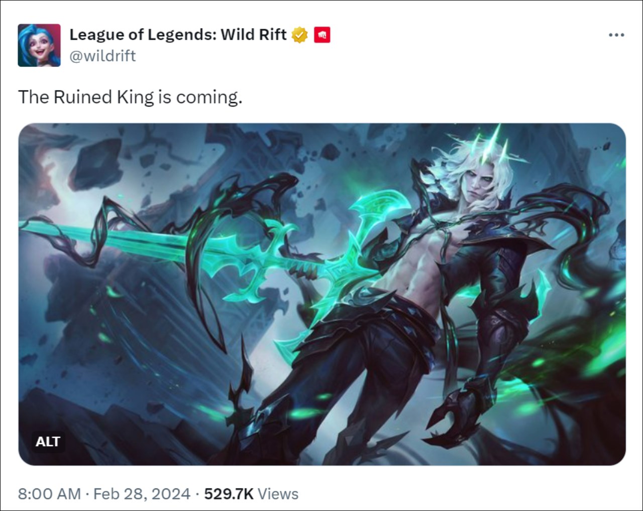 Viego sắp ra mắt Tốc Chiến cùng Kalista và Maokai ở bản cập nhật mới