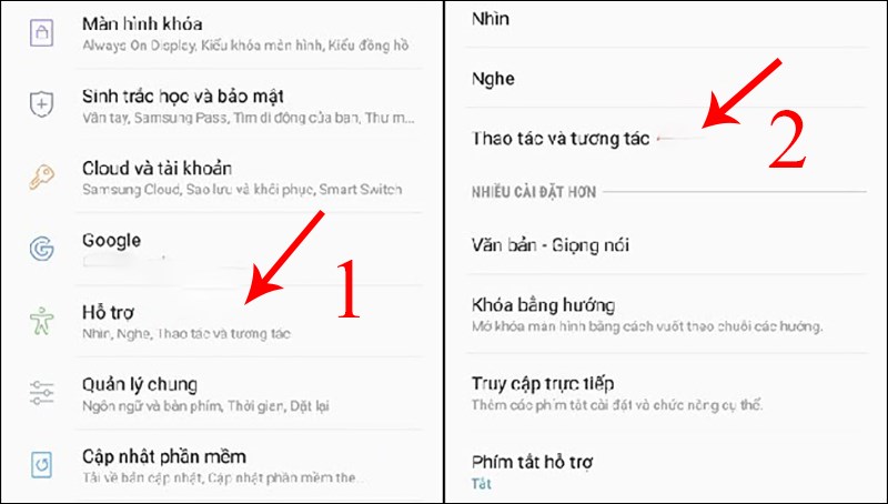 Sử dụng Menu hỗ trợ trên điện thoại Samsung Sử dụng Menu hỗ trợ trên điện thoại Samsung
