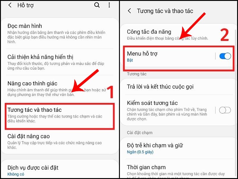 Tìm và kích hoạt thanh trượt nằm kế bên tùy chọn Assistant menu Tìm và kích hoạt thanh trượt nằm kế bên tùy chọn Assistant menu