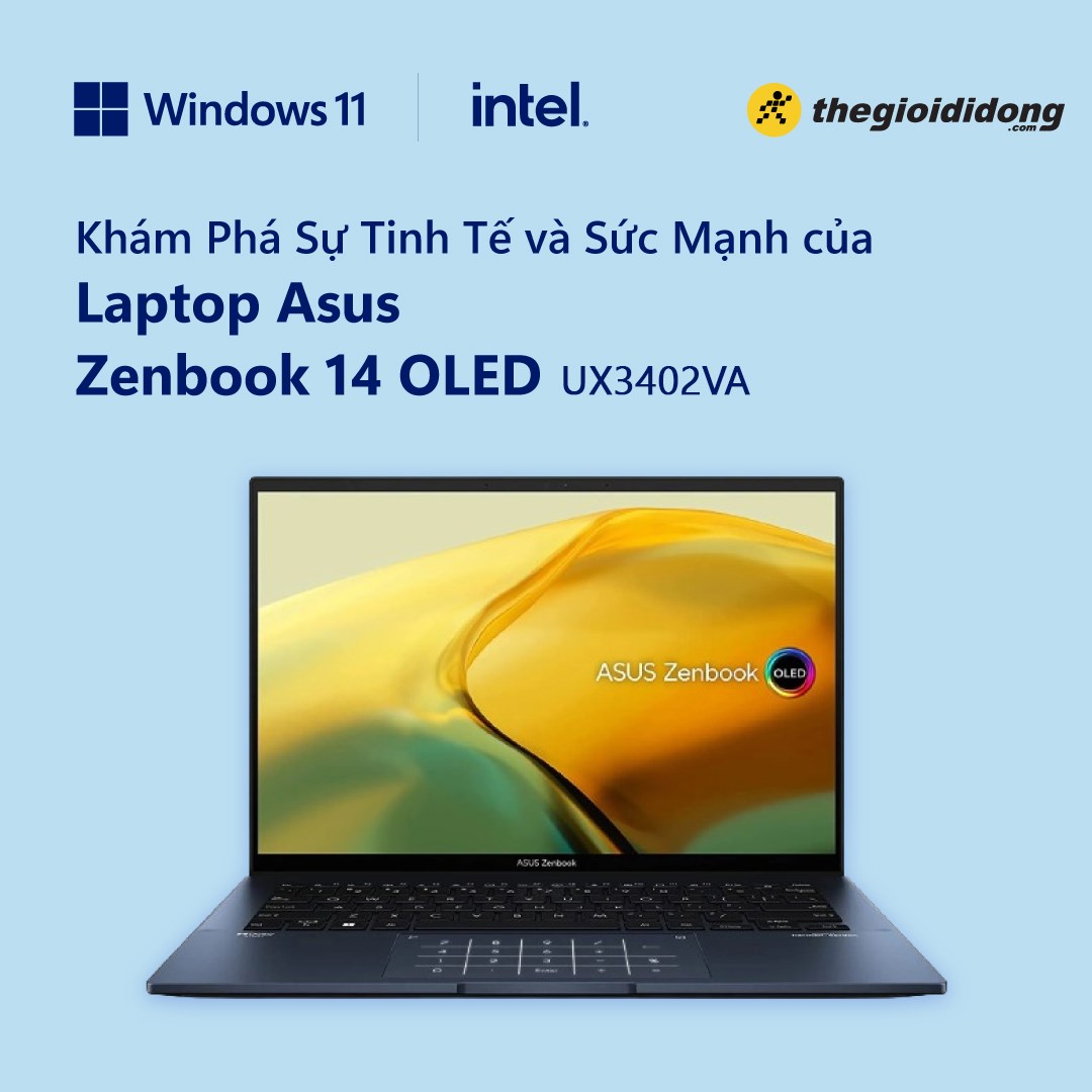 Khám phá sự tinh tế và sức mạnh của Asus Zenbook 14 OLED UX3402VA