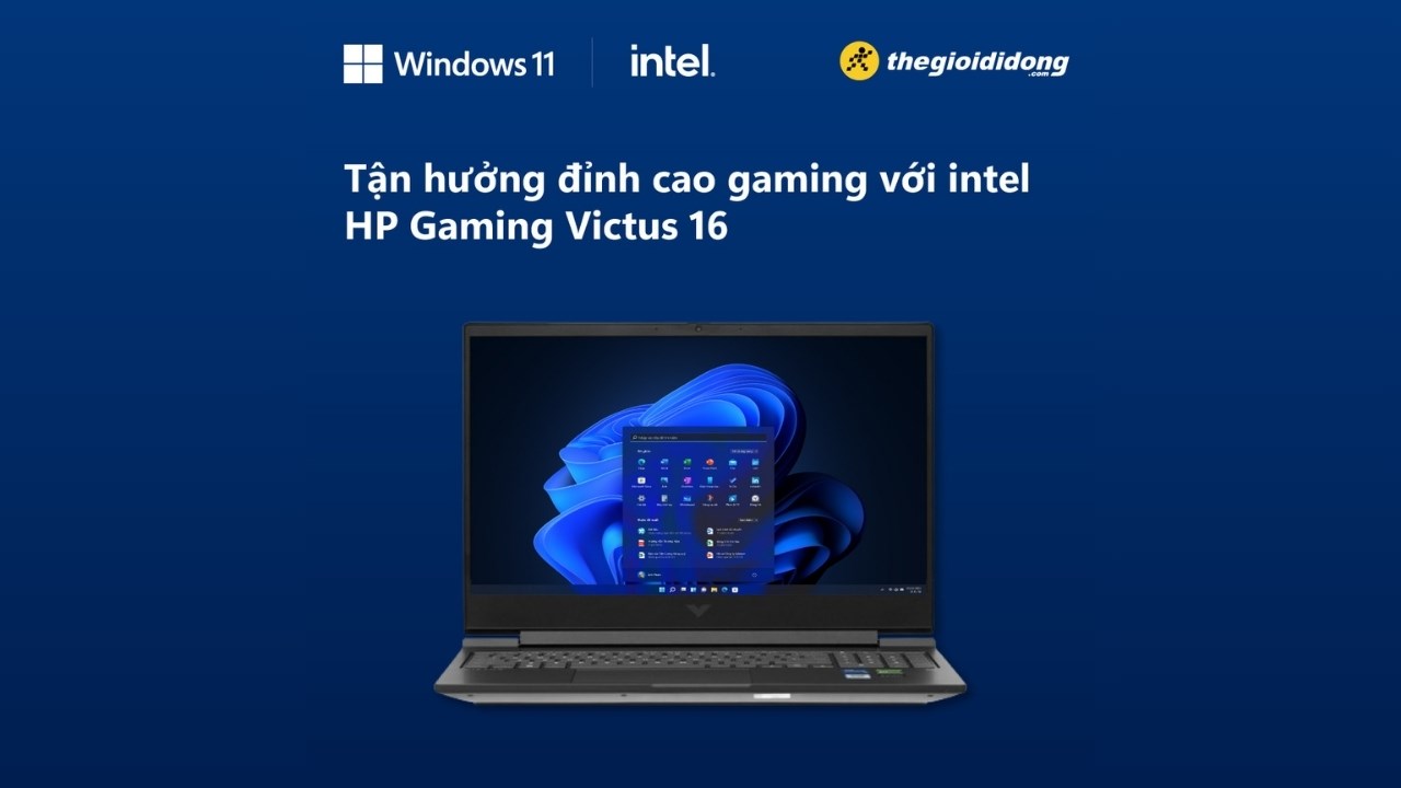 Tận hưởng đỉnh cao laptop Gaming với Intel Core i5 - HP Gaming Victus 16 r0130TX