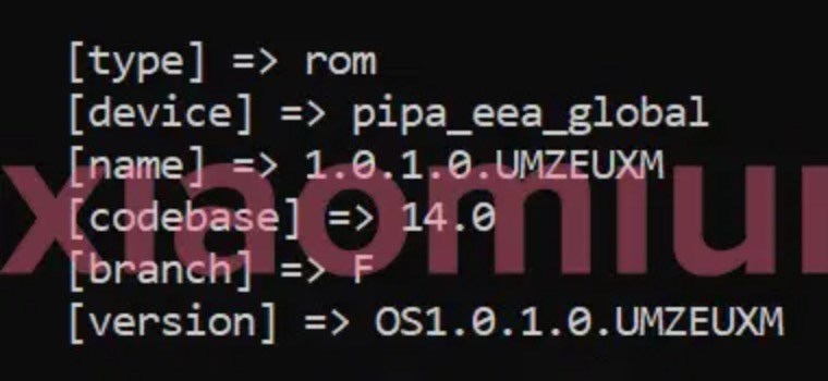Đoạn code cho thấy HyperOS dành cho Xiaomi Pad 6 đã sẵn sàng