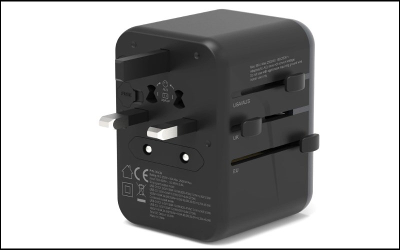 Adapter có thiết kế theo khối hình chữ nhật Adapter có thiết kế theo khối hình chữ nhật