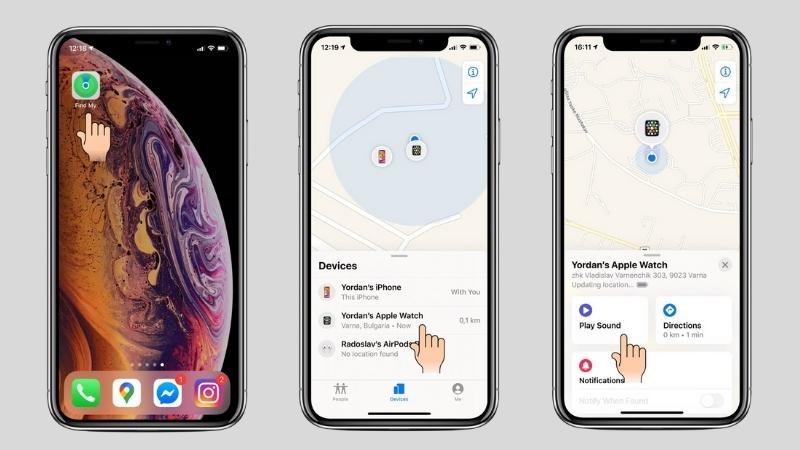 Tìm Apple Watch bằng chuông báo trên iPhone đơn giản, dễ thực hiện