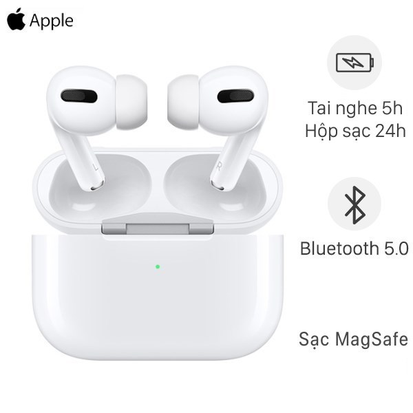 Tai nghe Bluetooth AirPods Pro MagSafe Charge Apple MLWK3 Trắng