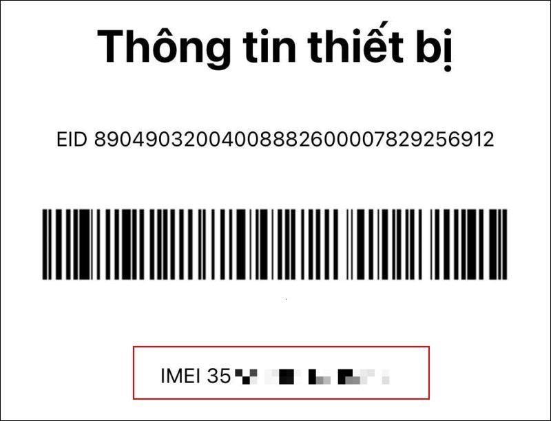 Kiểm tra IMEI bằng cú pháp