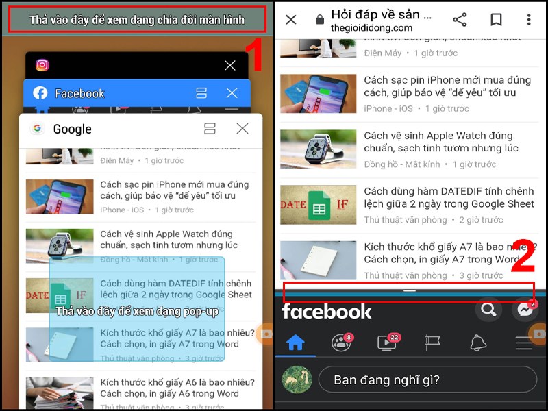 Cách mở tính năng chia đôi màn hình cho Android trước 9.0 Cách mở tính năng chia đôi màn hình cho Android trước 9.0