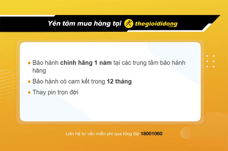 Chính sách bảo hành đồng hồ tại Thế Giới Di Động Chính sách bảo hành đồng hồ tại Thế Giới Di Động