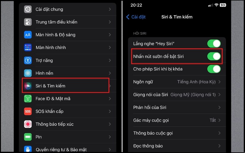 Kích hoạt Siri bằng nút bấm Kích hoạt Siri bằng nút bấm