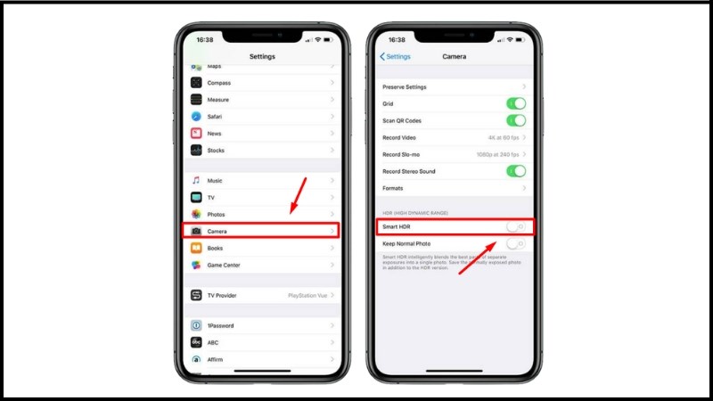 Cách tắt Smart HDR trên iPhone